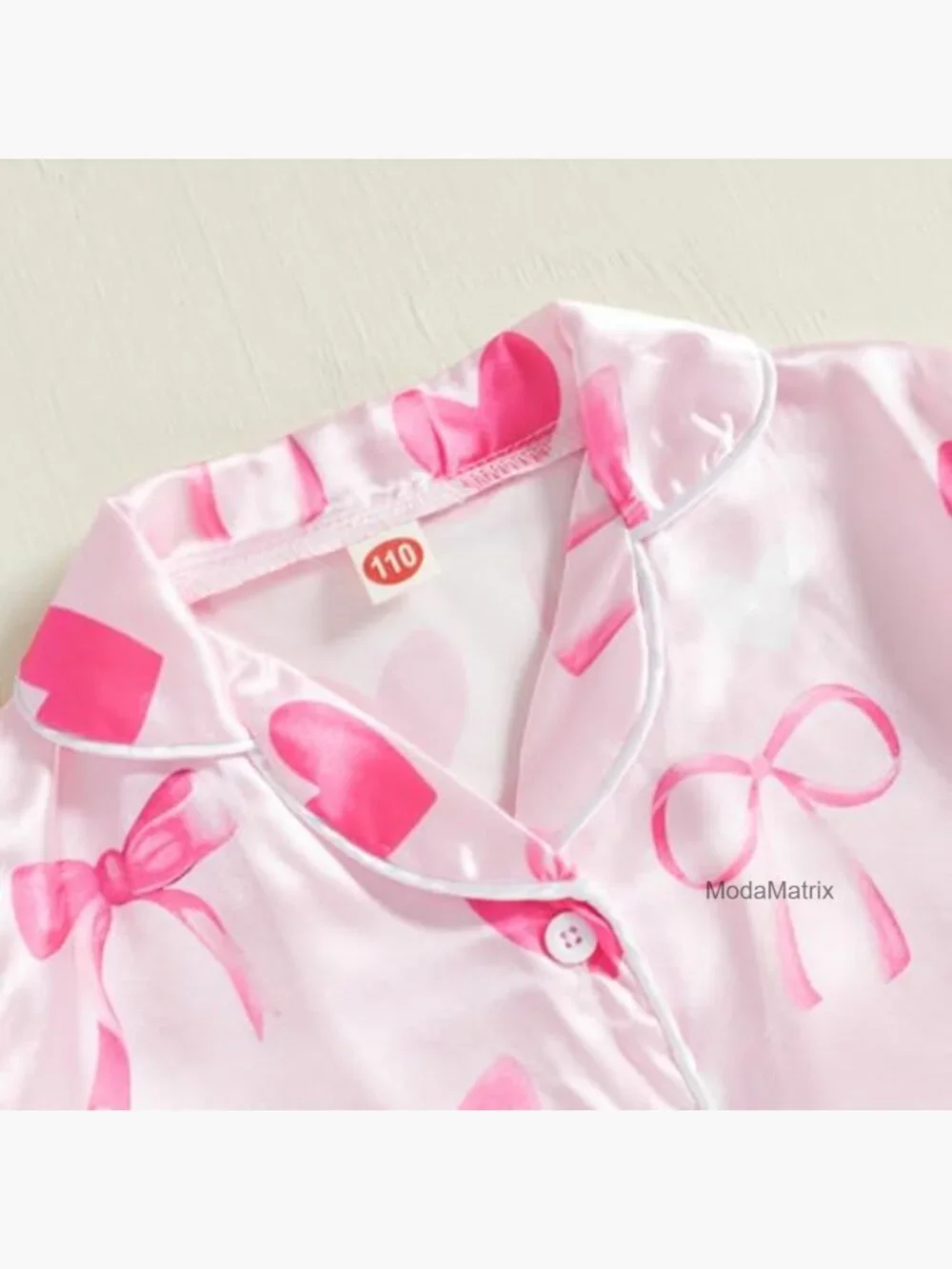 Toddler Girls' Satin Pajama Set - 2 Piece Long Sleeve Button Down Top & Pants